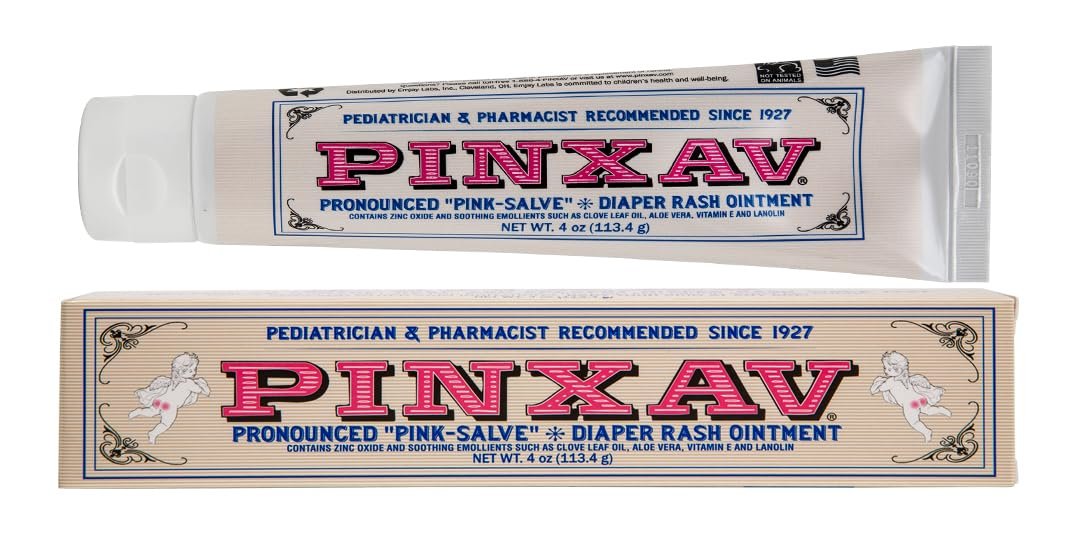 PINXAV Healing Cream, Fast Relief for Diaper Rash, Eczema, Chafing, Bed Sores, Acne, and Minor Cuts and Burns (4 OZ)