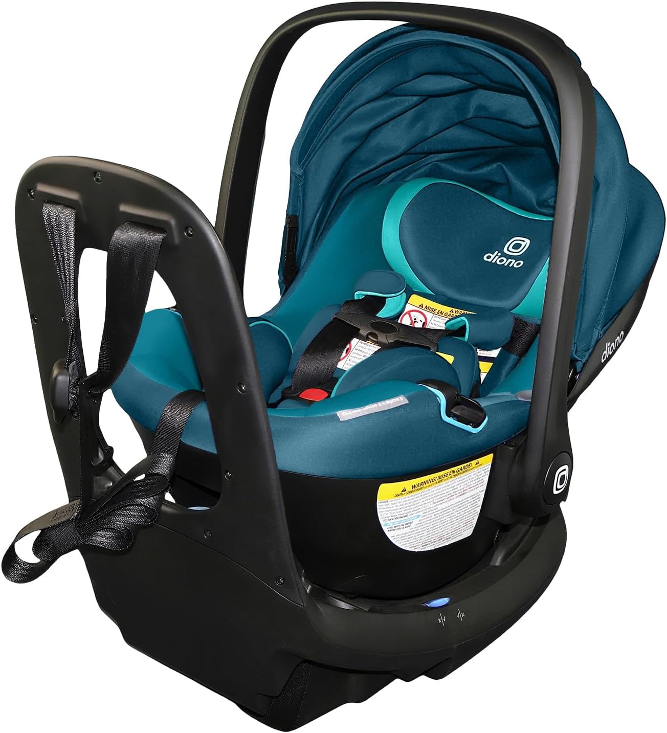 Diono LiteClik30 RXT SafePlus Infant Car Seat and Base, Rear-Facing for Infants 4-30lbs, SafePlus Engineering, with Infant Insert, UPF 50+ Sunshade