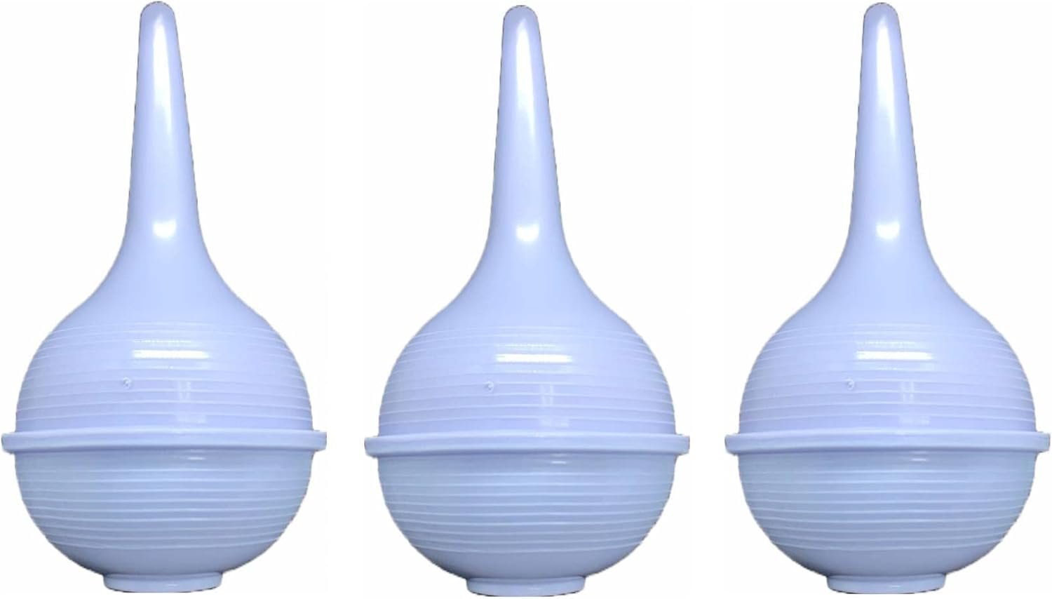 Comfort Soft Sterile Ear Bulb Rubber Hand Squeeze Baby Bulb Suction Sucker – 2 oz – Nasal – Ulcer (3 Pack)