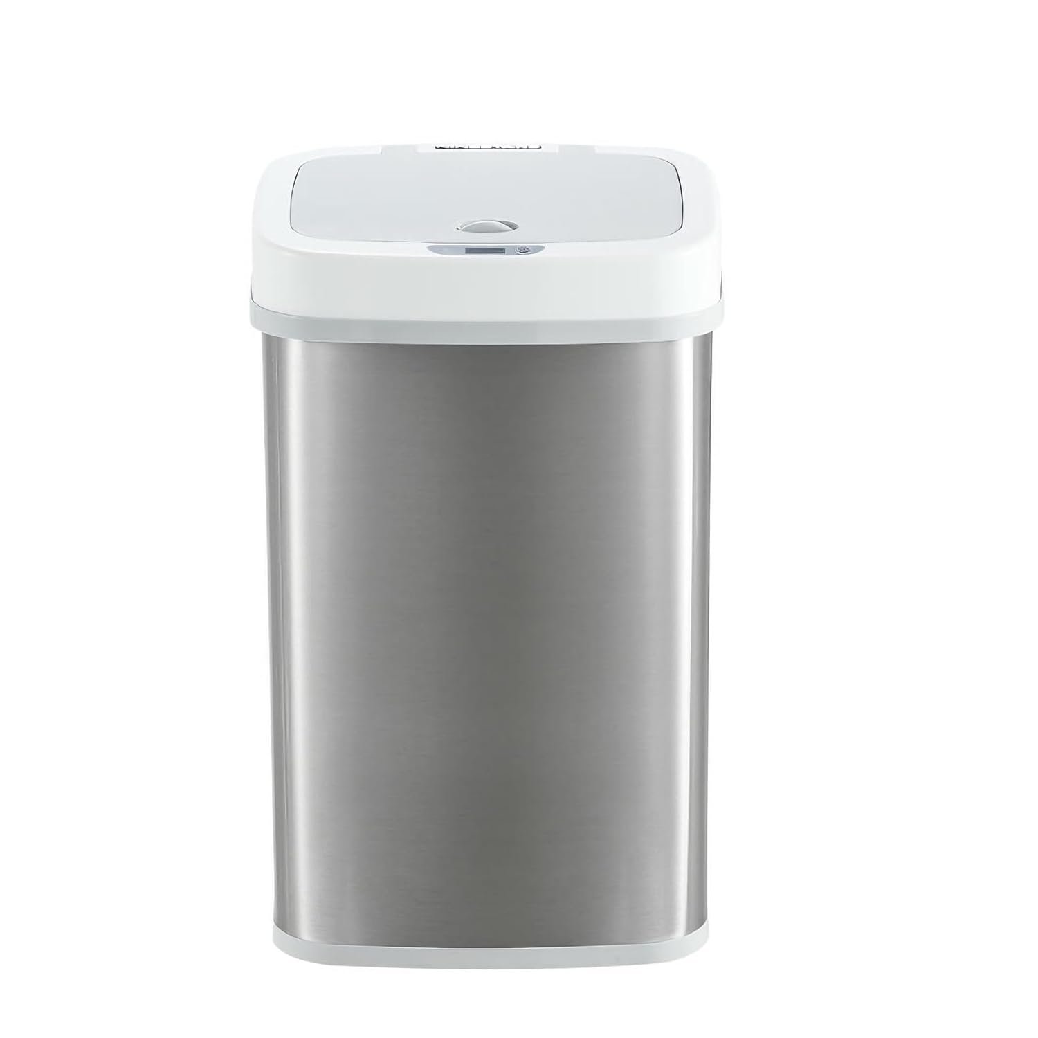 15L Smart Diaper Pail with Motion Sensor Lid | Touchless Hands-Free Baby Diaper Trash Can | Double Locking Seal | Slim Space-Saving Design | Quiet & Durable (Stainless Silver)