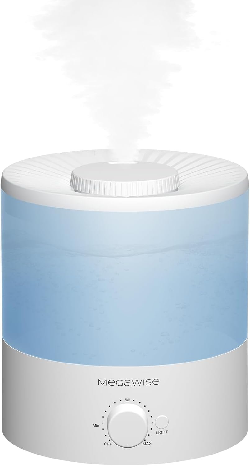MegaWise Ultrasonic Cool Mist Humidifier SK7620 – 1.5L Capacity, Whisper-Quiet Operation, Adjustable Mist Output, Auto Shut-Off – Ideal for Home, Office, Baby Room, and Bedroom