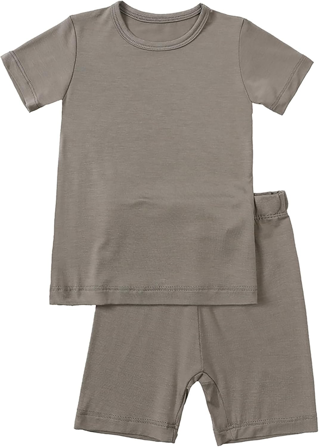 Aablexema Baby Short Summer Pajamas – Toddler Cool Jammies Pjs Rayon from Bamboo,2pcs Kids Sleepwear Set for Boys Girls