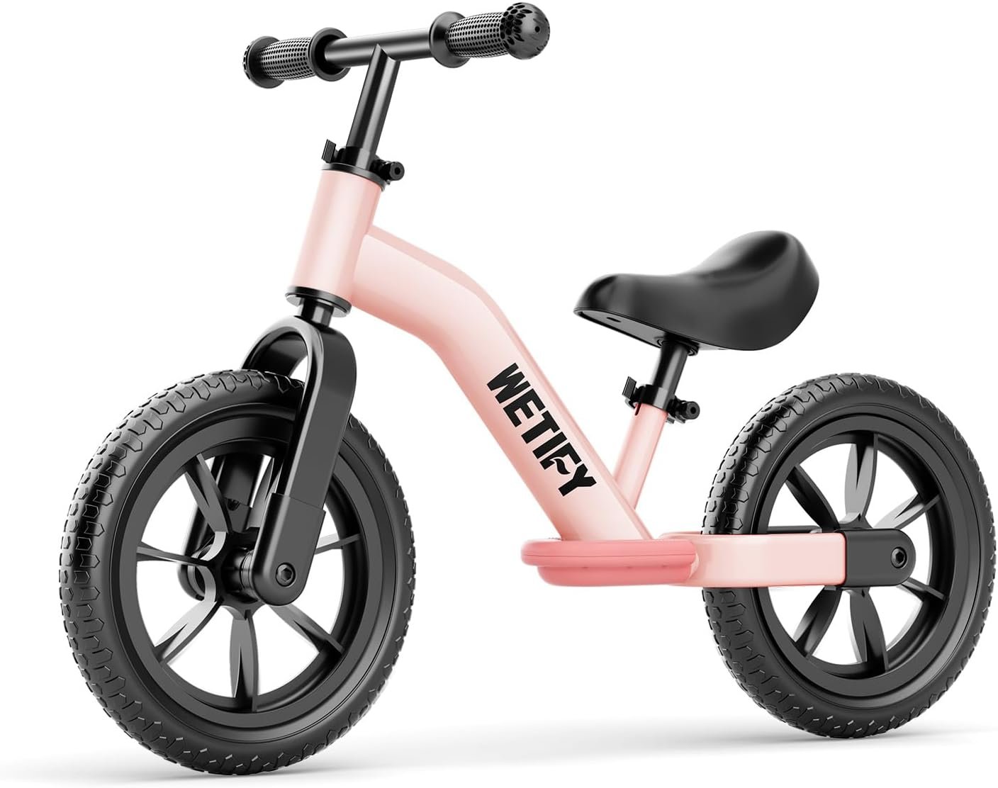 WETIFY Balance Bike 2 Year Old, 2-5 Year Old Toddler Balance Bike, No Pedal Bikes with Adjustable Handlebar & Seat, 2 3 4 5 Year Old Boys Girls Birthday Gifts Toys(Pink)
