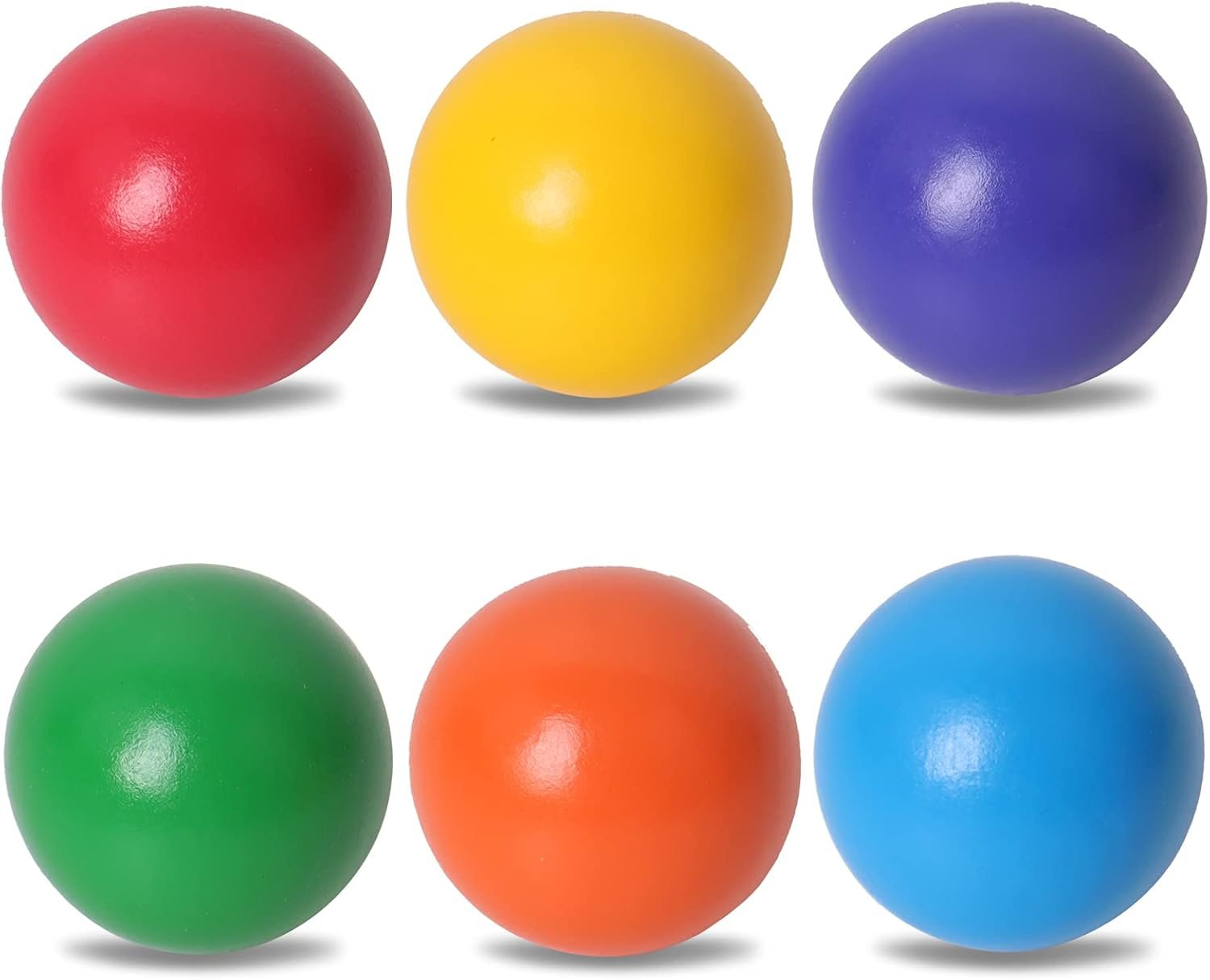 SHIERDU Wooden Rainbow Ball, 6 Colorful Wooden Ball Toys, Suitable for Toddlers and Babies to Grip, Ball and Stacker Matching