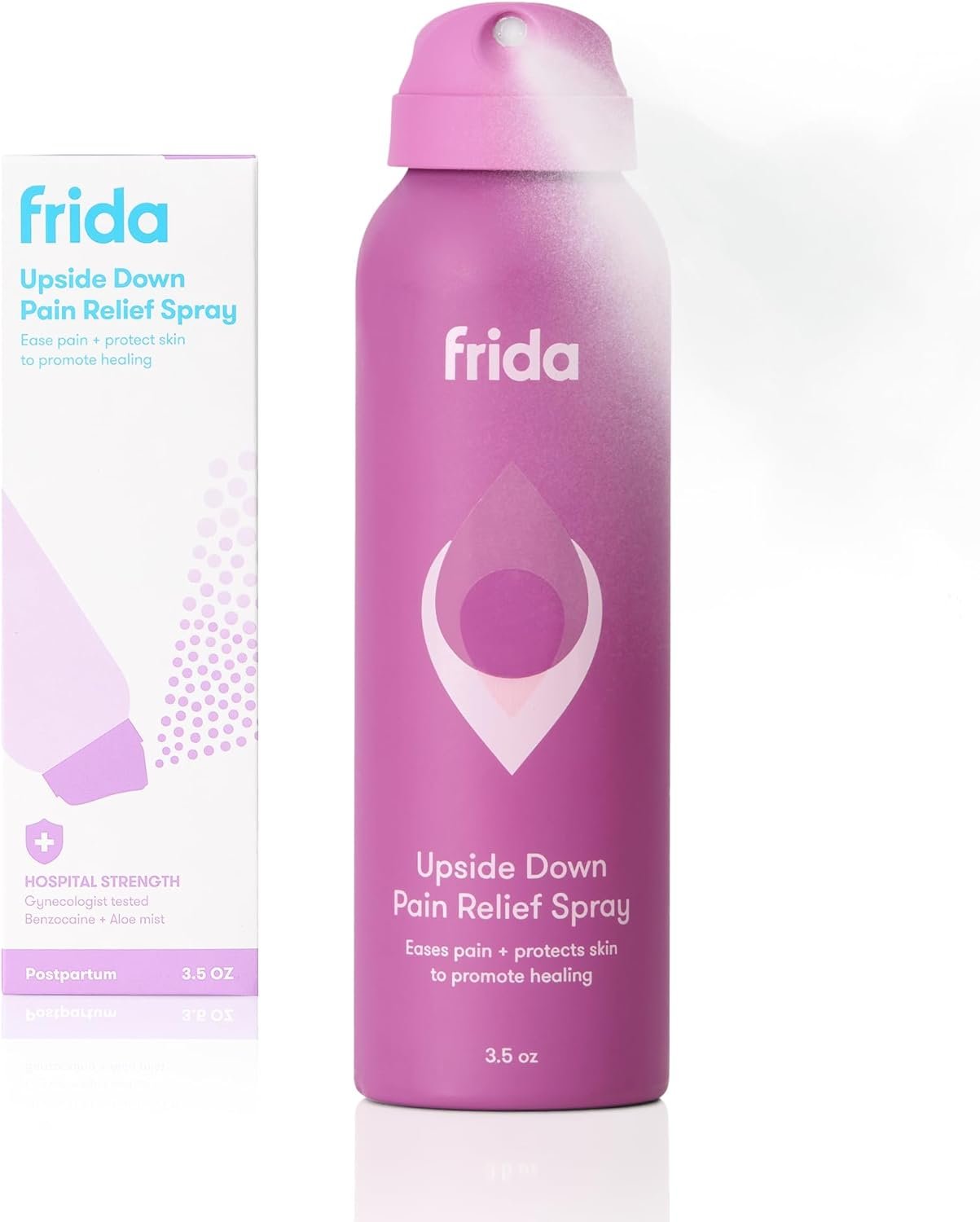 Frida Mom Anesthetic Spray, Hospital Strength Benzocaine and Glycerin for Instant Relief and Healing, Dermatologist Tested, with Aloe and Witch Hazel, Postpartum Essentials, 3.5oz