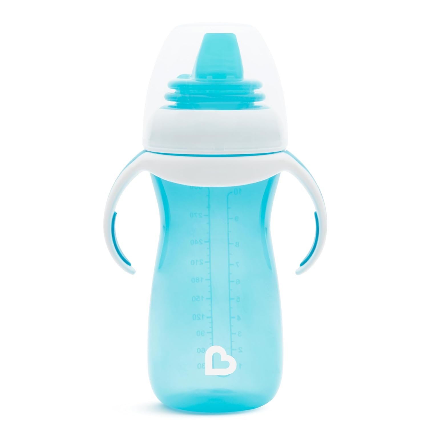 Munchkin Gentle Transition Baby Sippy Cup, Baby’s First Sippy – Helps Babies & Toddlers Transitioning from Bottles to Cups, Spill Proof, 9 Months & Up, 10 Ounce, Blue