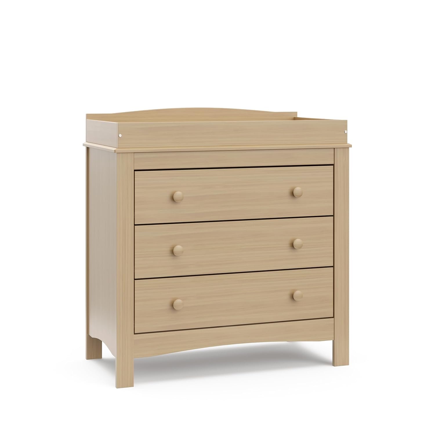 Graco Noah 3 Drawer Changing Table Dresser (Driftwood) – GREENGUARD Gold Certified Baby Dresser with Changing Table Top, Baby Changing Table Dresser, Includes Interlocking Drawer System