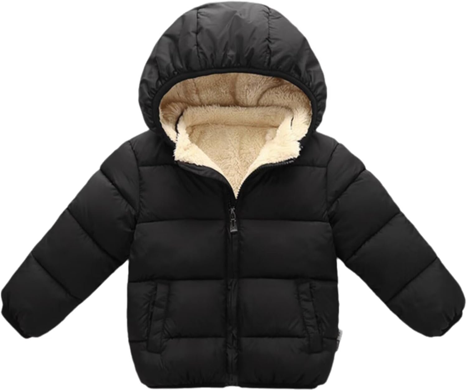 Baby Winter Coats Toddler Hooded Jackets Cotton Warm Lined Puffer Outerwear Baby Boys Girls Windproof Thick Clothes