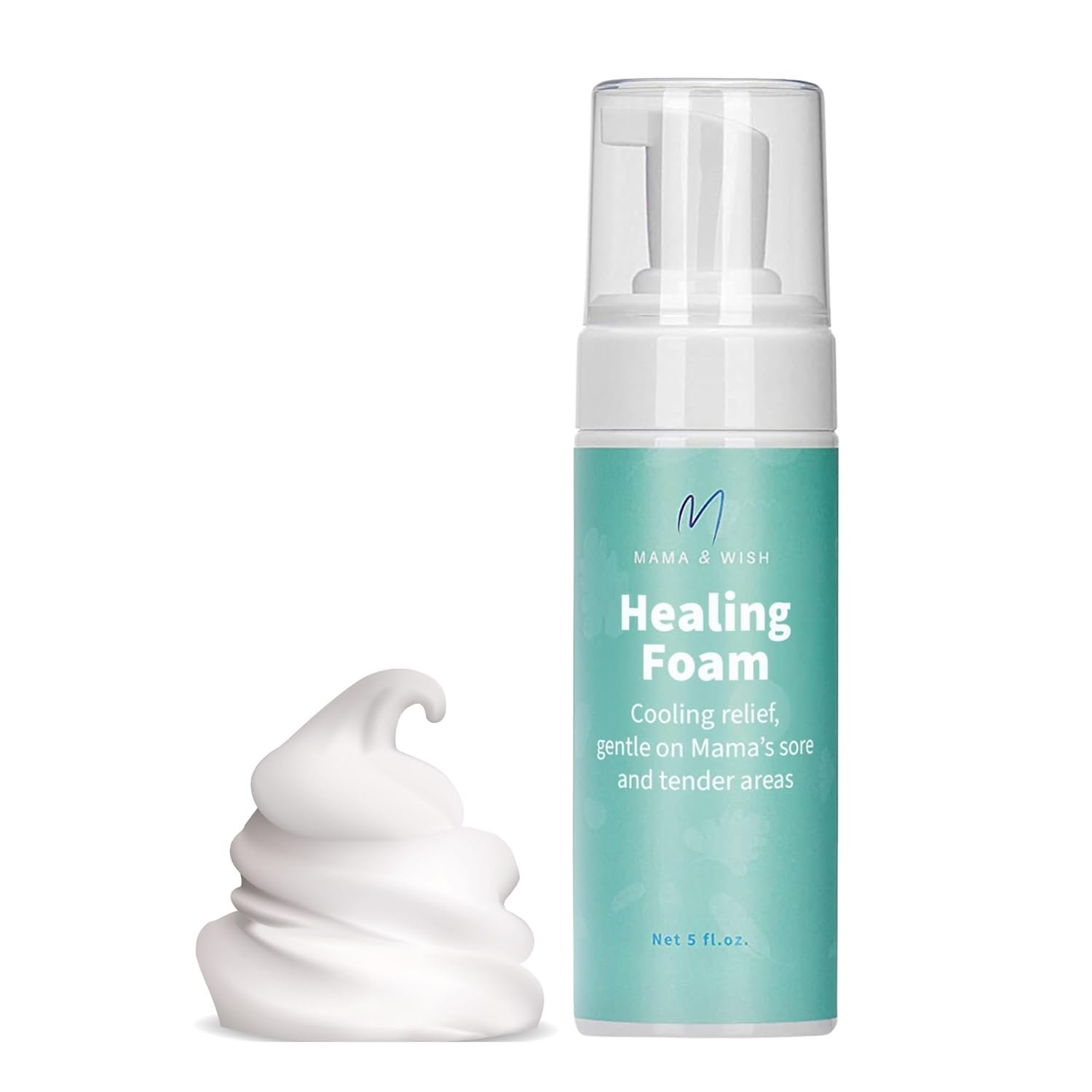 Mama & Wish Witch Hazel Perineal Healing Foam – Postpartum Essentials – Medicated Postpartum Spray for Perineal Relief – Postpartum Care and Recovery, Hemorrhoid Perineal Spray, After Birth Essentials