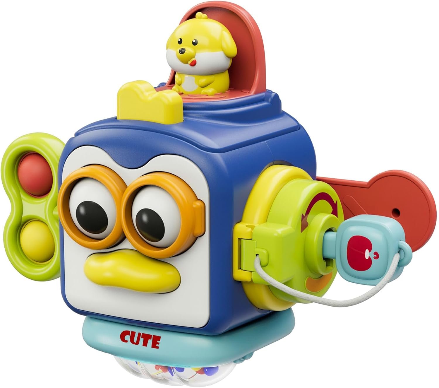 OSIMILY Toys for 1 Year Old Boy, Busy Cube Montessori Toys for 1+ Year Old,Sensory Toys for Toddlers 1-3,Fine Motor Skills Educational Toys,Birthday Gift for Baby Aged 6, 9, 10, 12, 18 Months