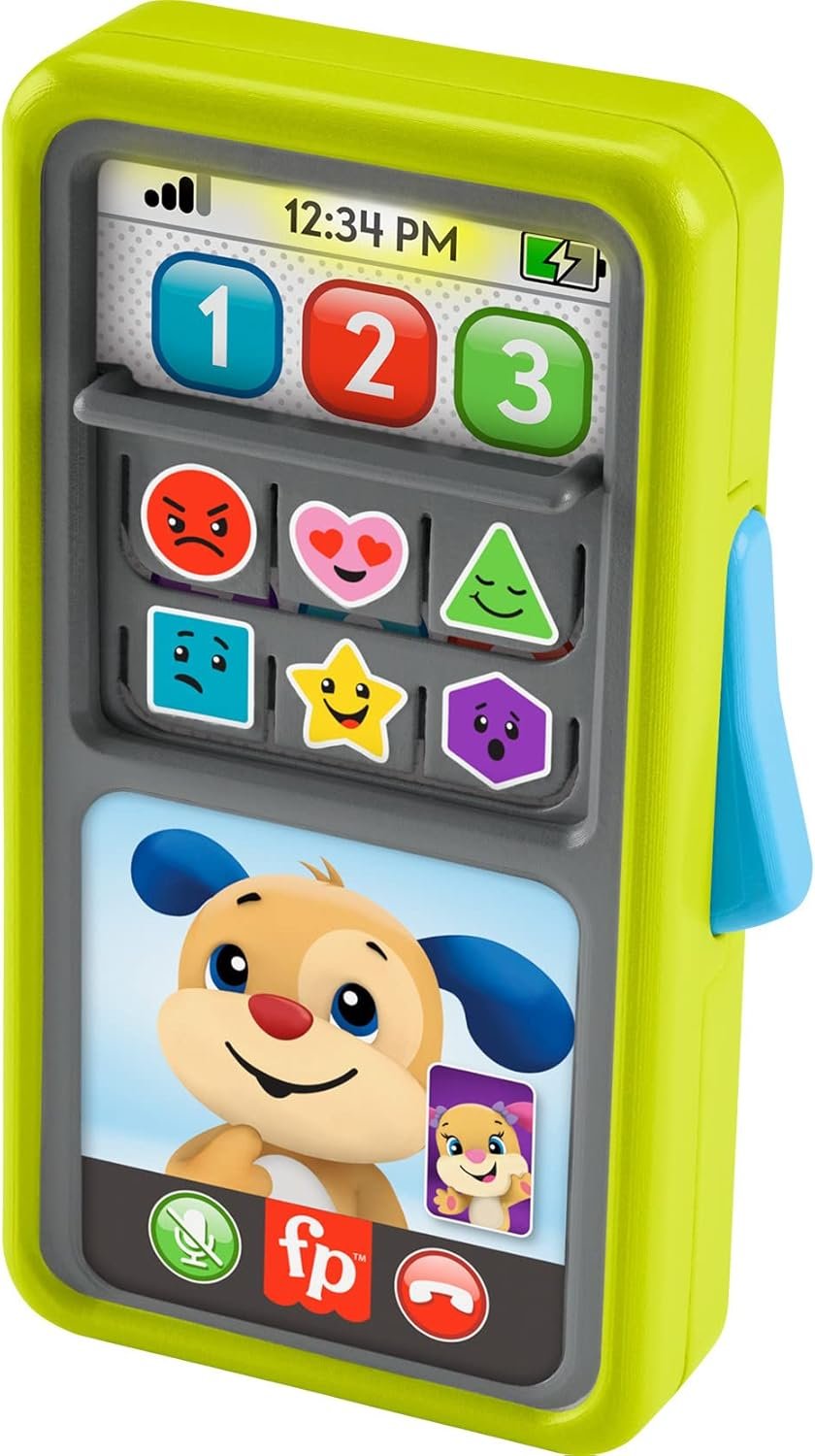 Fisher-Price Baby & Toddler Toy Laugh & Learn 2-in-1 Smartphone, Educational Musical Activity for Pretend Play Infants Ages 9+ Months