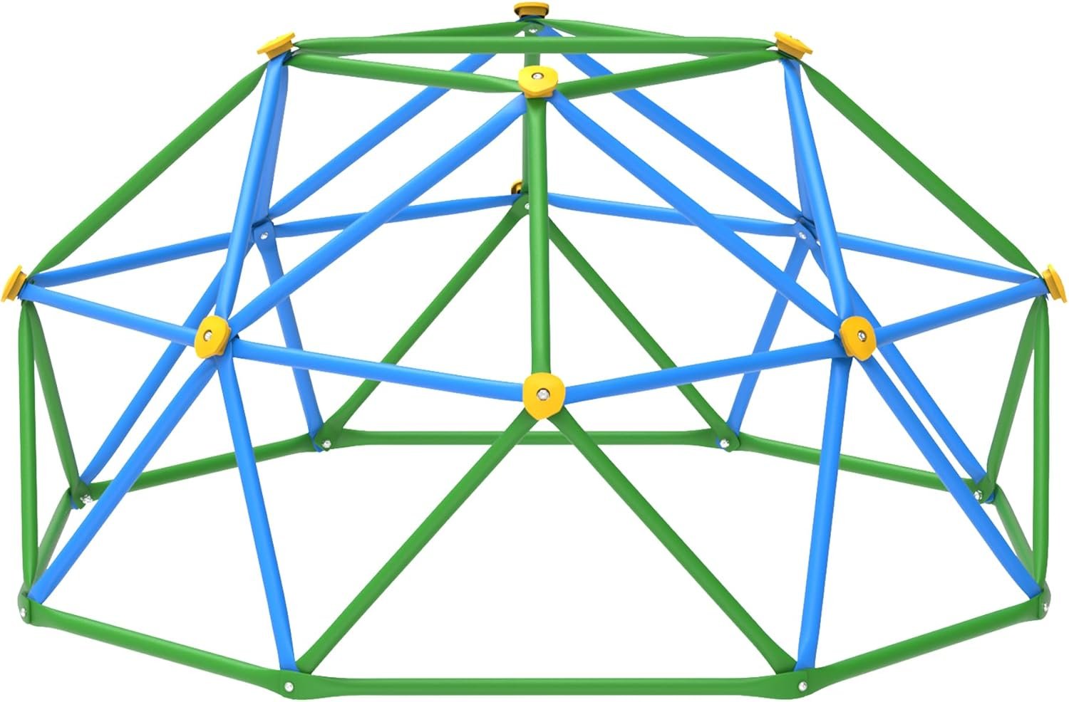 Gardenature 6FT Climbing Dome for Kids 3-8, Jungle Gym for Indoor and Outdoor, Geometric Dome Climber Supporting 440 Lbs Anti-Rust Metal Play Structure, Kids Gift Toys, ASTM Approved, Blue & Green