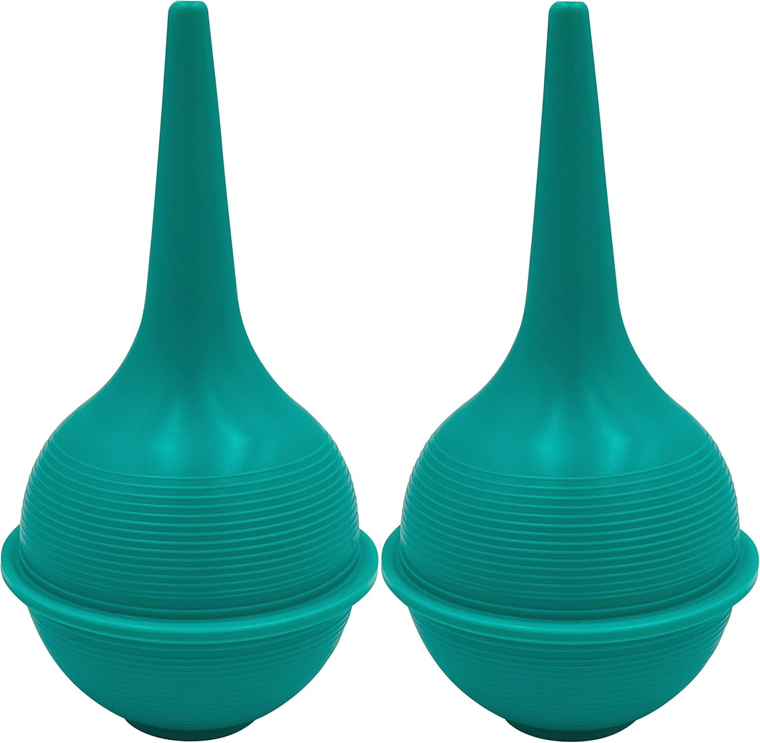 Sterile Rubber Bulb Syringe – 2 Pack, 3oz/90ml Ear Bulb Syringe For Removing Ear Wax, Baby & Adult Nasal Care, Sinus Rinse, Gentle Mucus Removal, Anti-slip Grip, Flat Bottom Design