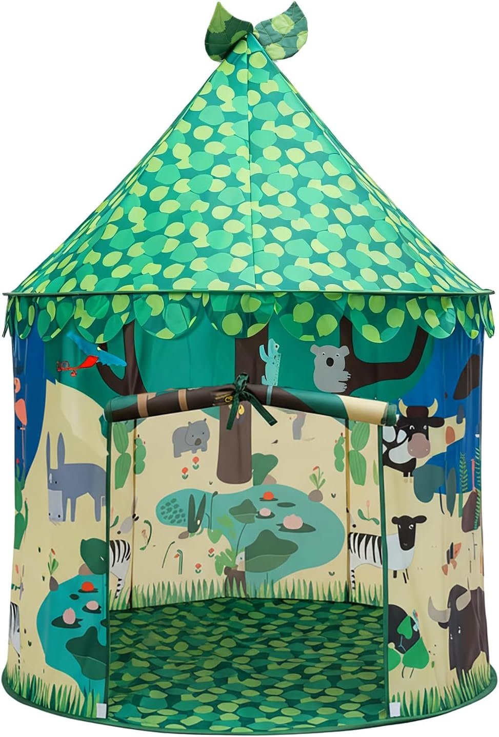 Kids Pop up Play Tent, Indoor Outdoor Toys Tent, Foldable Playhouse Tent for Boys Girls Baby Toddlers, Play Tent Boys Birthday Christmas Gift, Forestgreen
