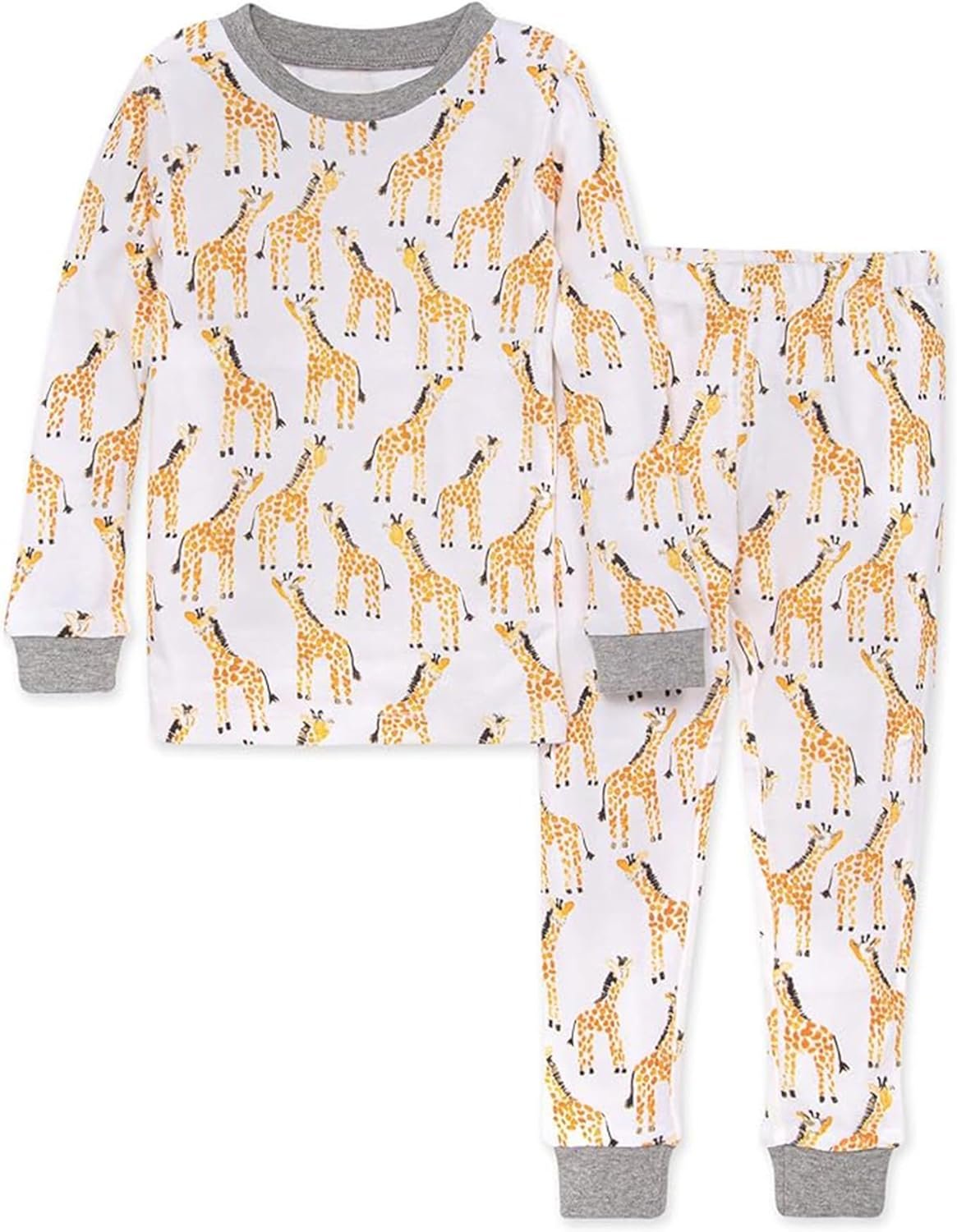 Burt’s Bees Baby Boys’ 2-Piece Long Sleeve Tee and Pants Organic Cotton Pajama Set