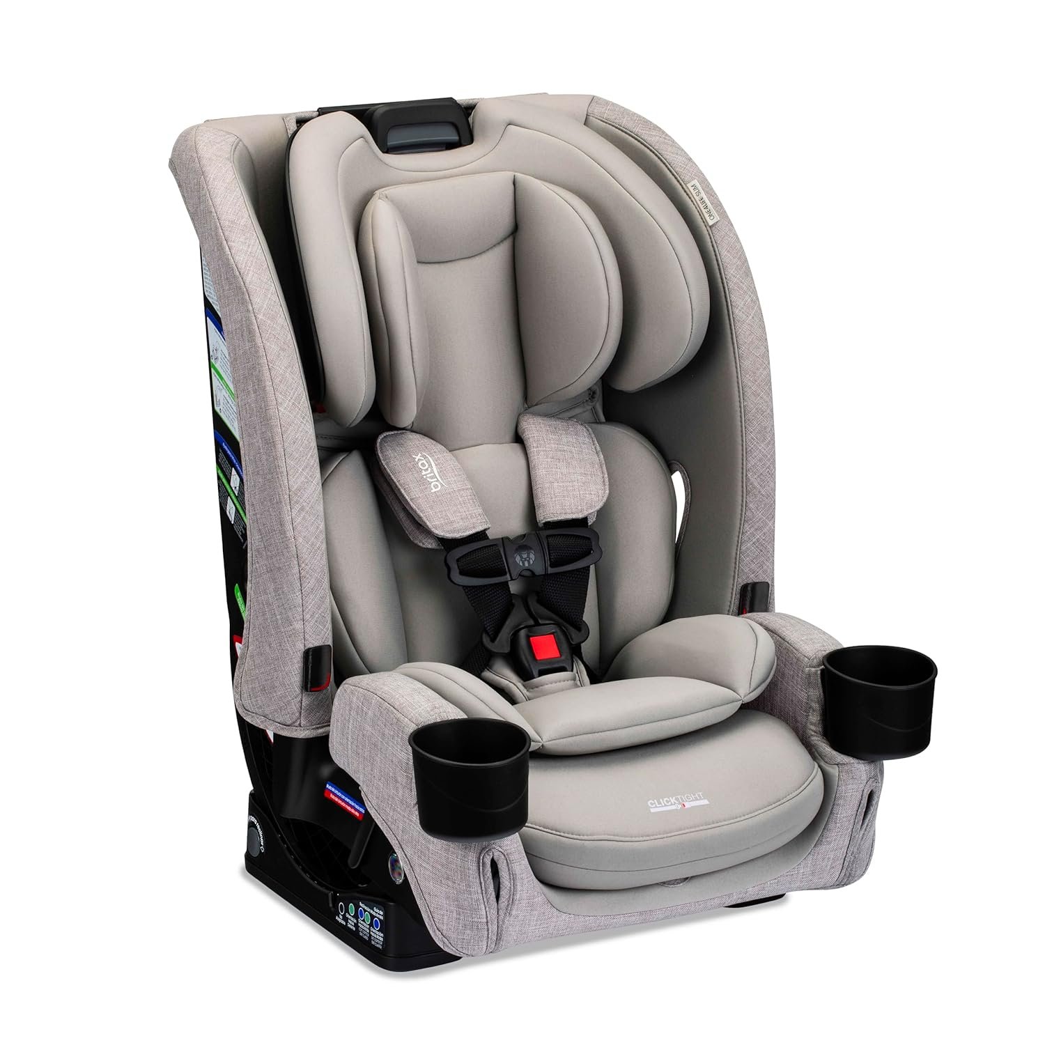Britax One4Life Slim All in One Car Seat, Up to 10 Years of Use with Rear Facing, Forward Facing, & Booster Modes, 17.5” Slim Car Seat Design, ClickTight Installation & SafeWash Fabrics — Parchment