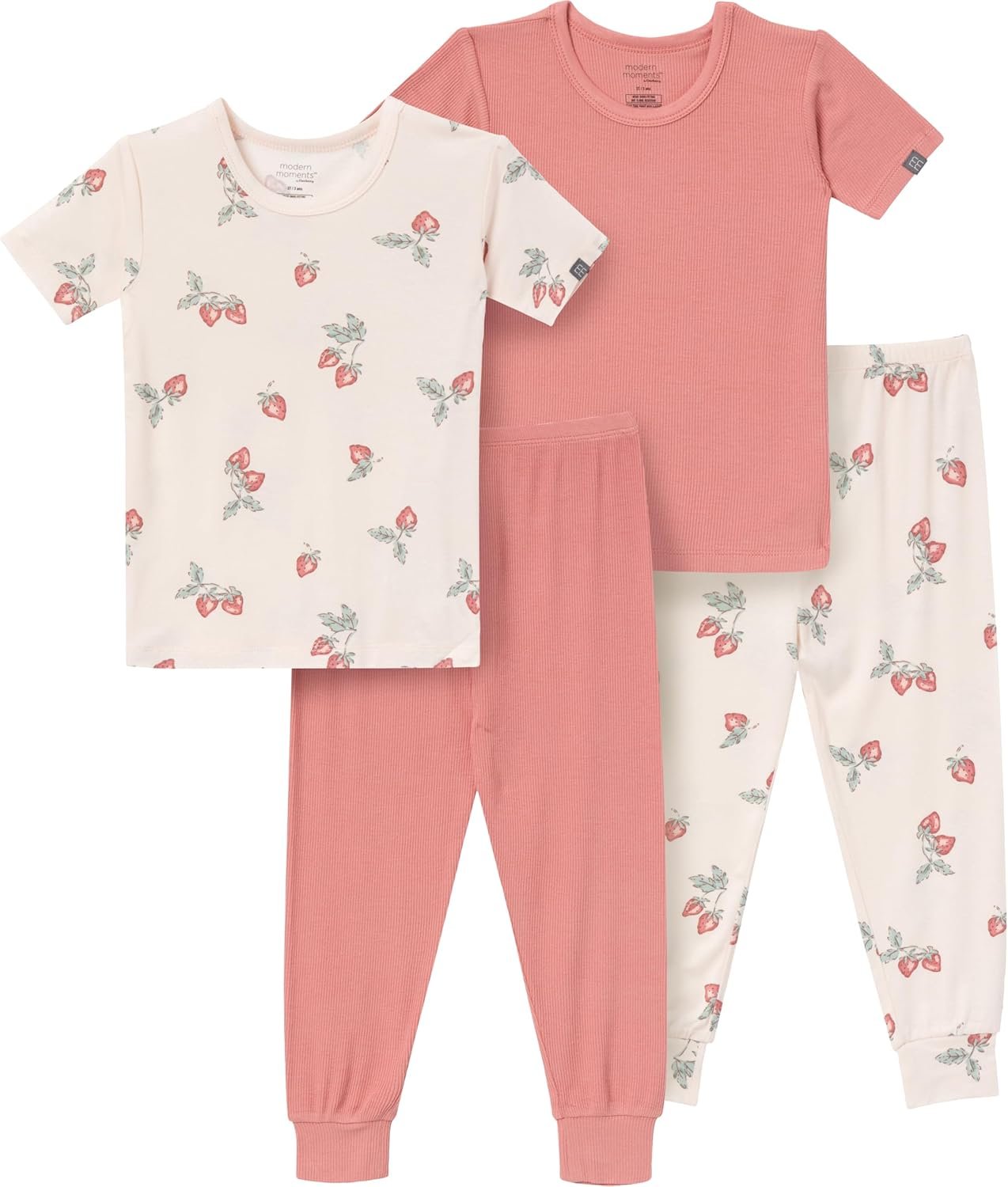 Modern Moments by Gerber Baby Viscose 4-piece Tight Fitting Pajama Sets