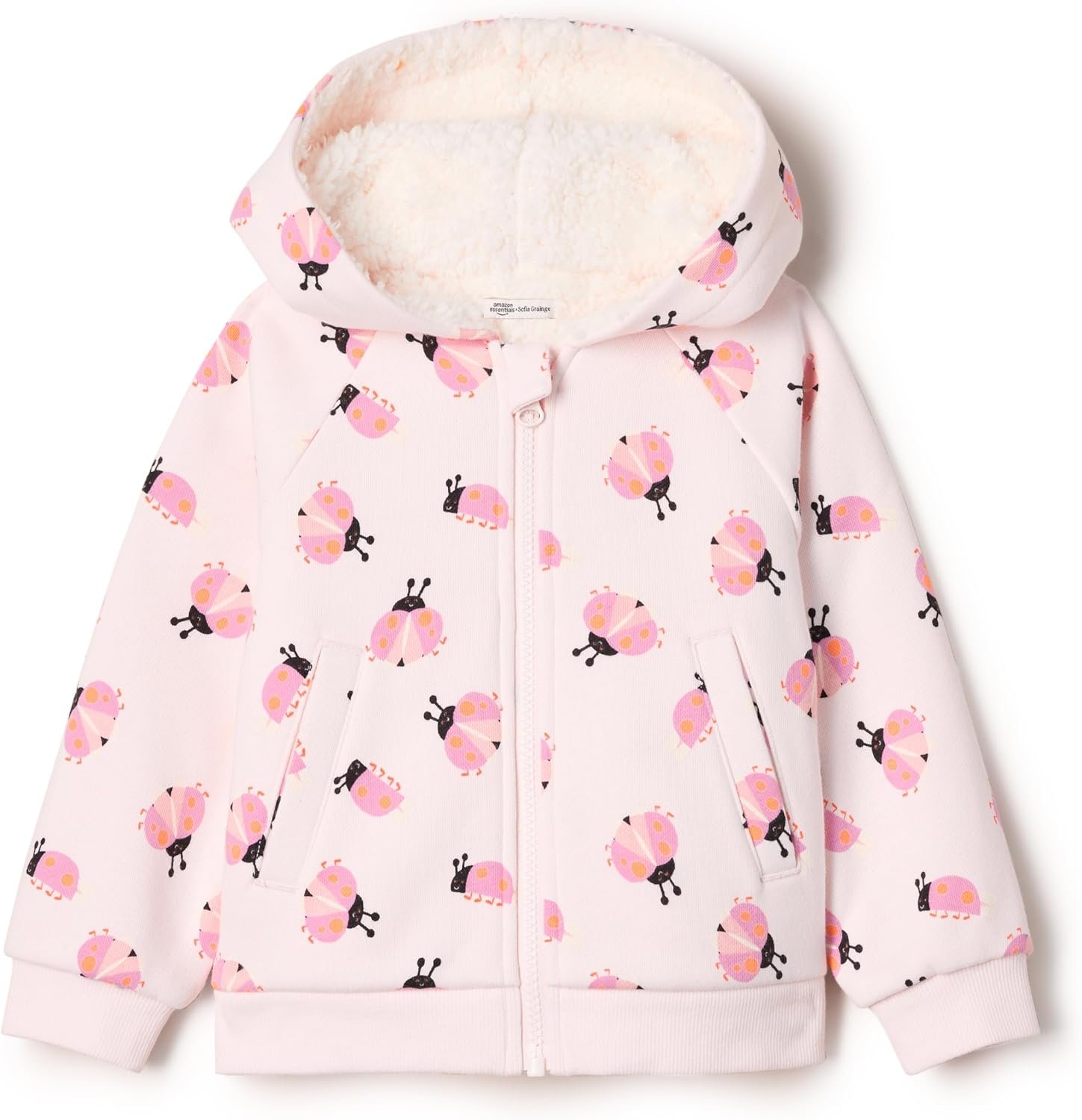 Amazon Essentials x Sofia Grainge Unisex Toddlers and Babies’ French Terry Zip Hoodie Sweatshirt