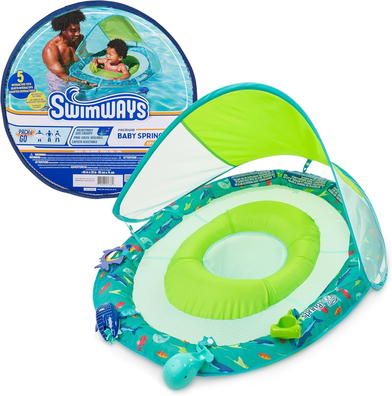 SwimWays Baby Spring Float Splash N Play