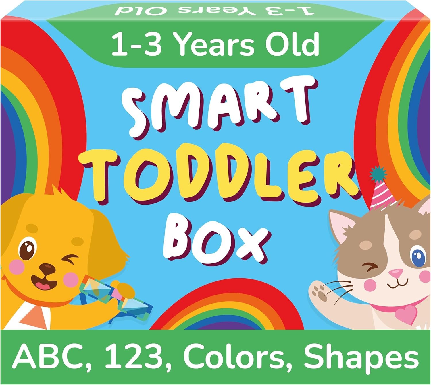 TOYVENTIVE Educational Books, Flash Cards, and Puzzles – Birthday Gifts for 1, 2, 3, and 4 Year Old Boys, Toddler Learning Toys and Activities
