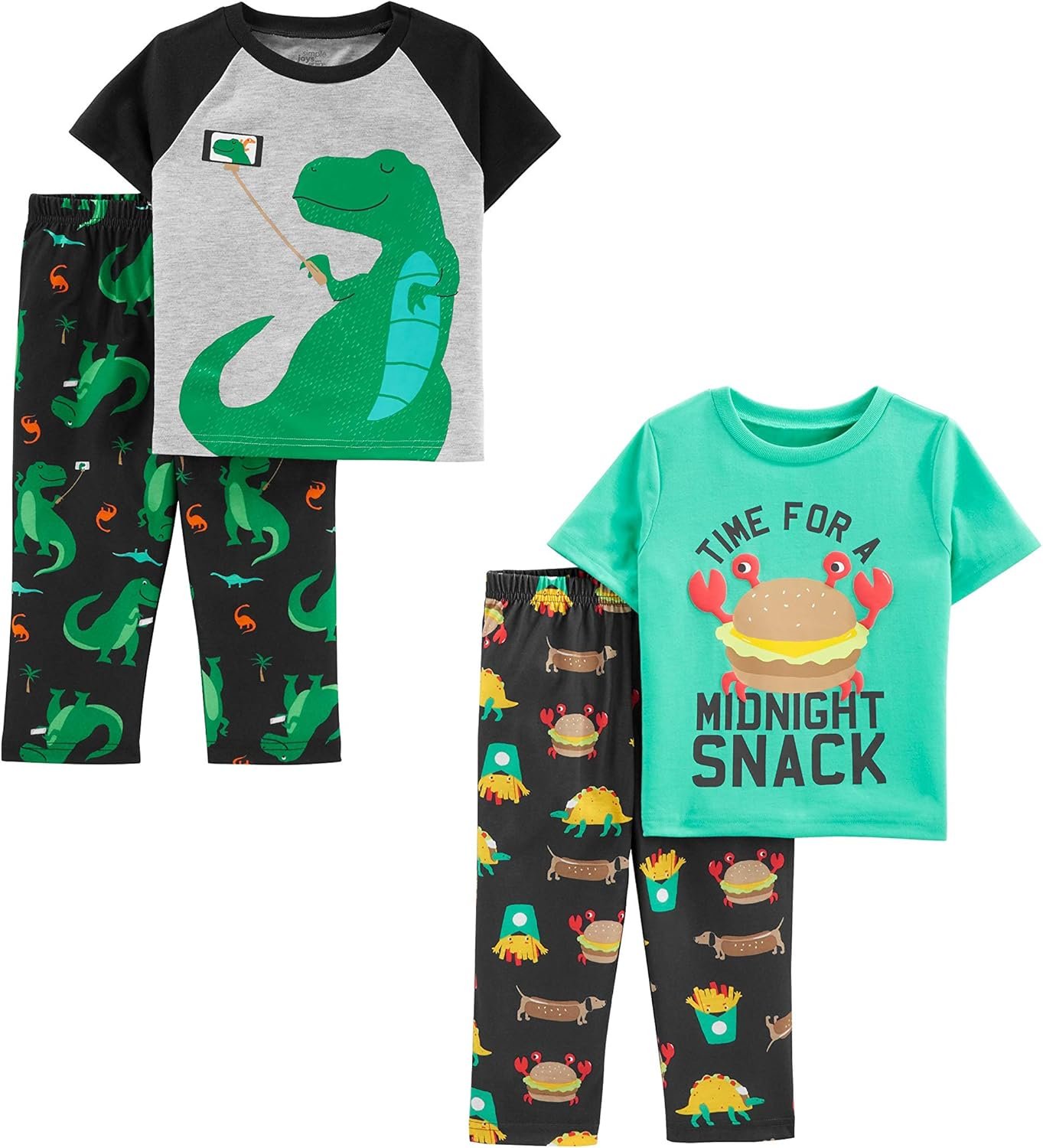 Simple Joys by Carter’s boys 4-piece Polyester Pajama Set